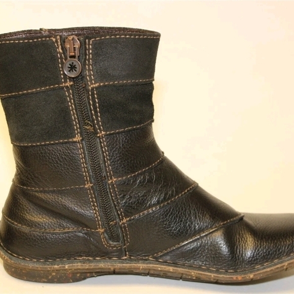 The Art Company Black Leather Ankle Boots Made In Spain Sz 38 - Picture 4 of 7